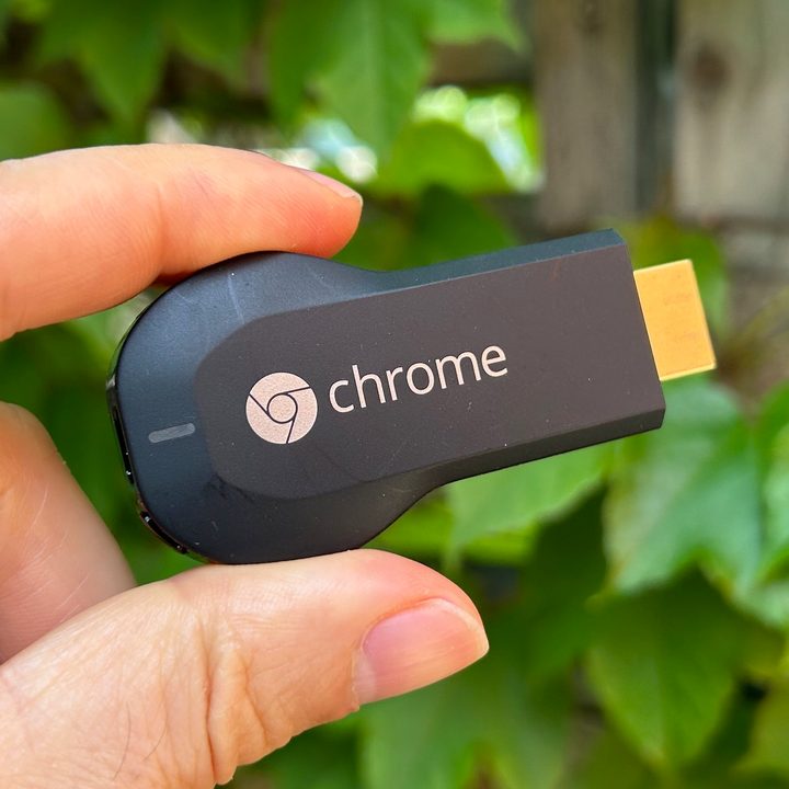 Google's first-gen Chromecast dongle.