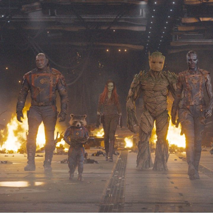The Guardians step into battle in Guardians of the Galaxy Vol. 3.