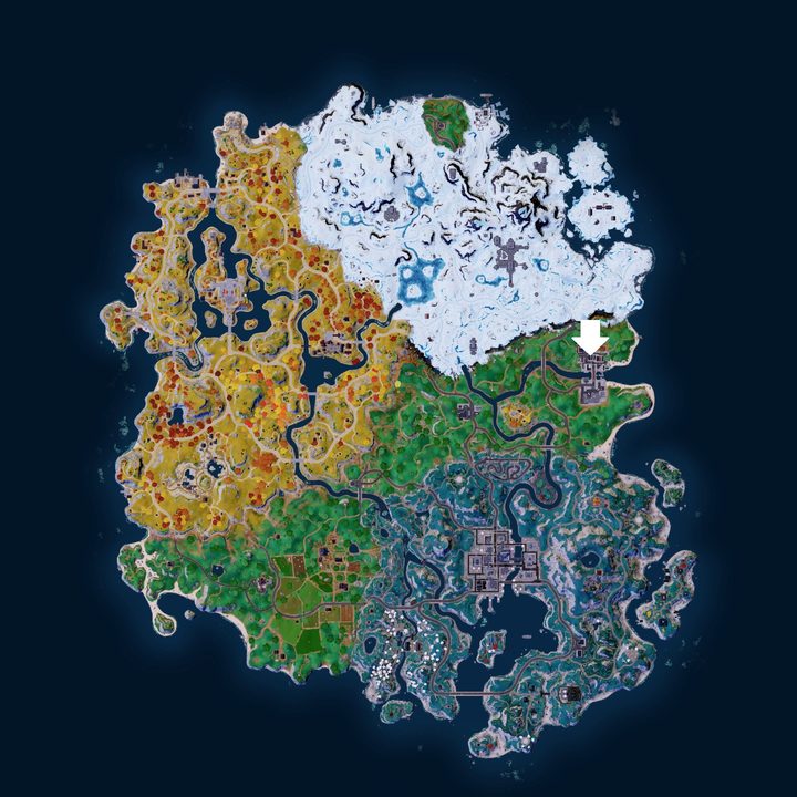 Gwen location on Fortnite map