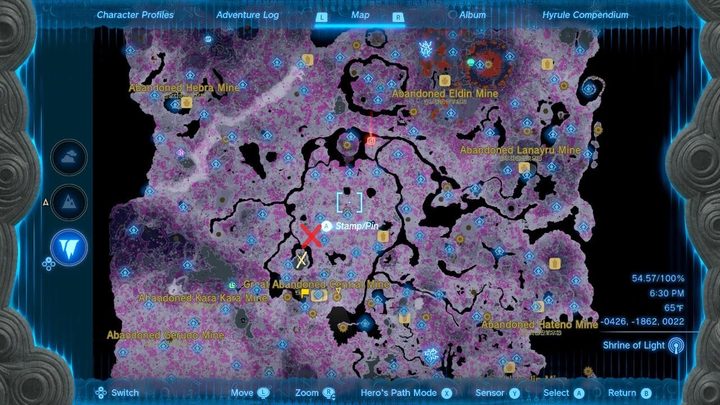 Location of Miner's Mask