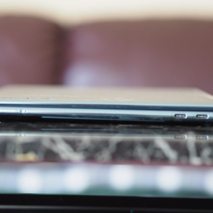 Lenovo Yoga Book 9i right side view showing ports.