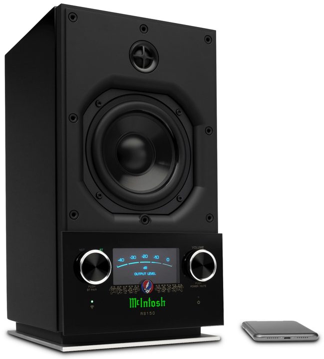 The McIntosh RS150GD special edition Grateful Dead wireless speaker.