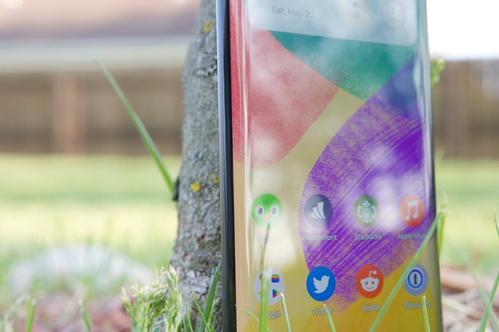 The curved display on the Motorola Edge Plus (2023).