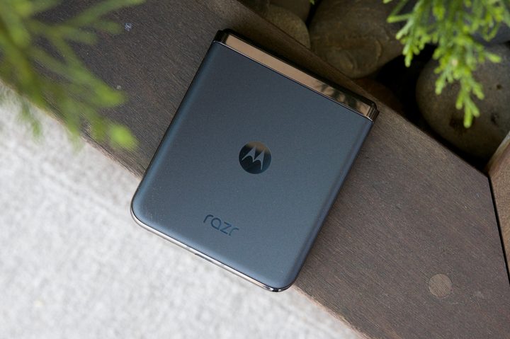 The back of the Motorola Razr Plus.