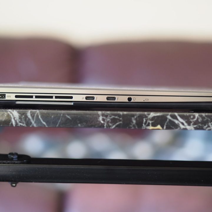 MSI Creator Z17 HX Studio left side view showing ports.