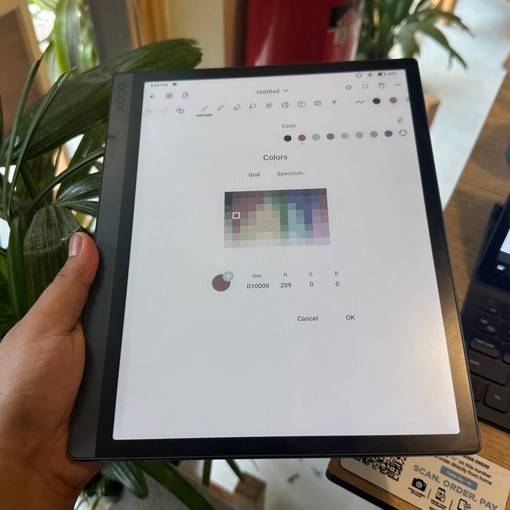 Onyx Boox Tab Ultra C notes app