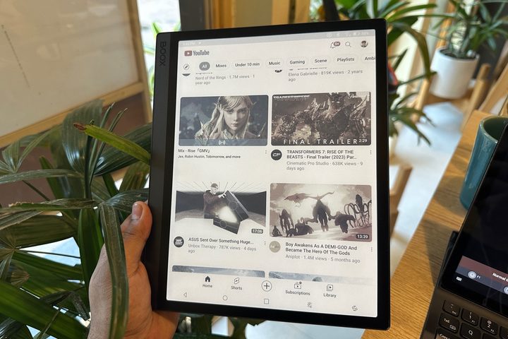 Onyx Boox Tab Ultra C and YouTube