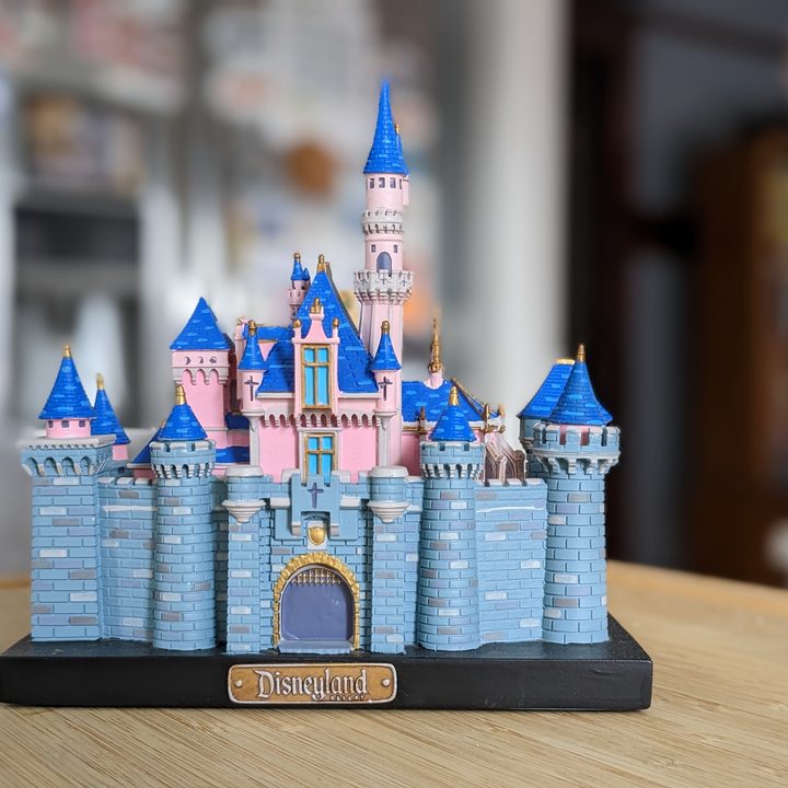 Disneyland castle figurine portrait taken with Google Pixel 6a