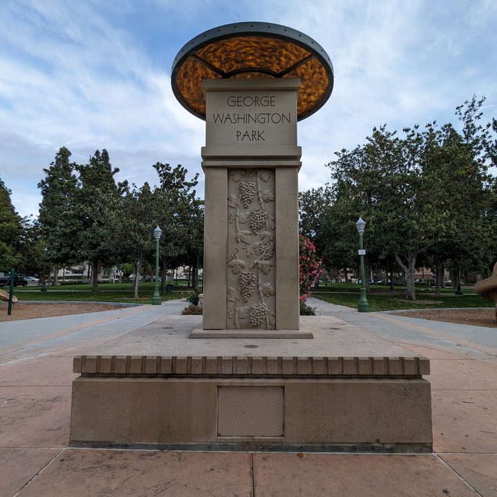 Park monument taken with Google Pixel 6a ultrawide camera