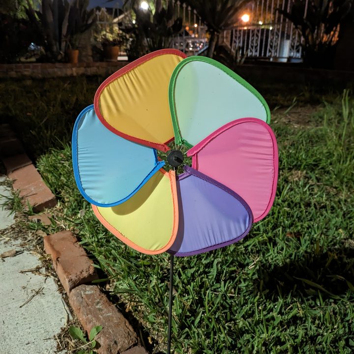 Pinwheel taken with Google Pixel 7a night sight