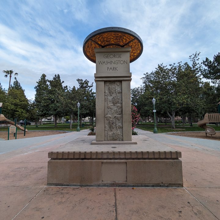 Park monument taken with Google Pixel 7a ultrawide camera