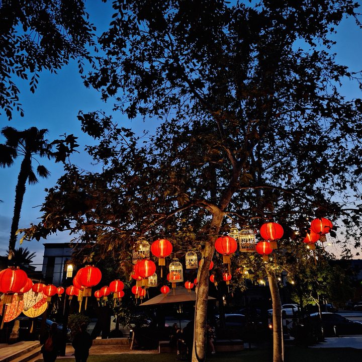 Red lanters taken with a Samsung Galaxy A54