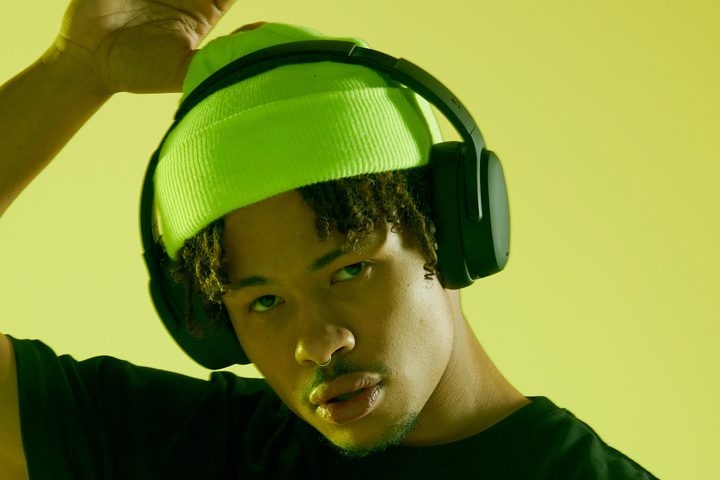 Man wearing Skullcandy Crusher ANC 2.