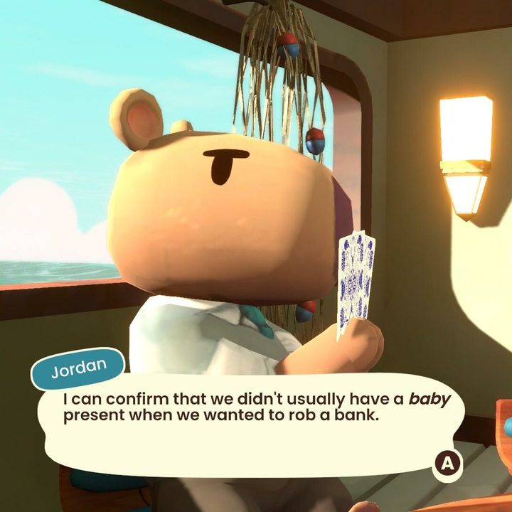 Jordan talks about a heist in Sunshine Shuffle.