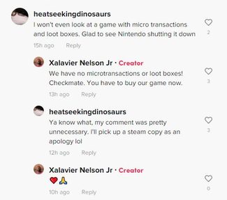 An exchange on TikTok shows a user confused about Sunshine Shuffle's pay structure.