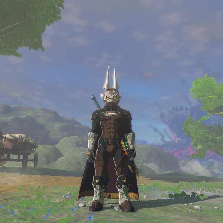 Link wears Evil Spirit armor in The Legend of Zelda: Tears of the Kingdom.