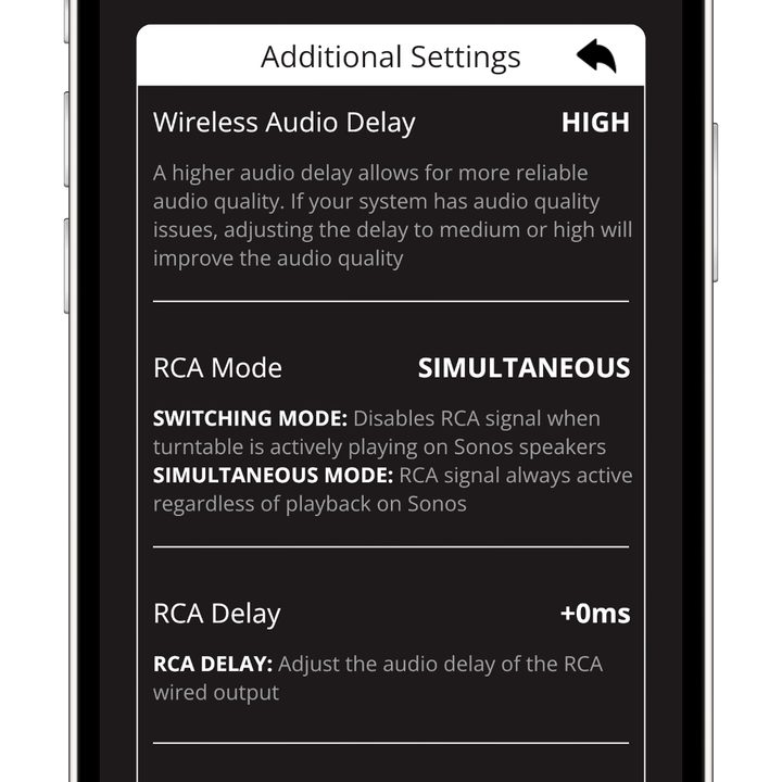The Victrola app for the Stream Carbon.