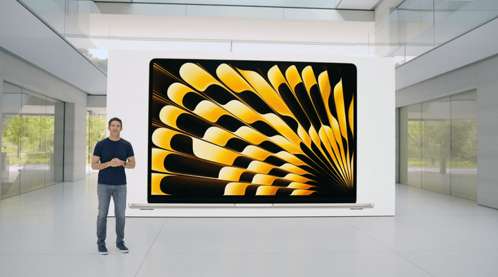 15-inch MacBook Air shown at WWDC 2023.