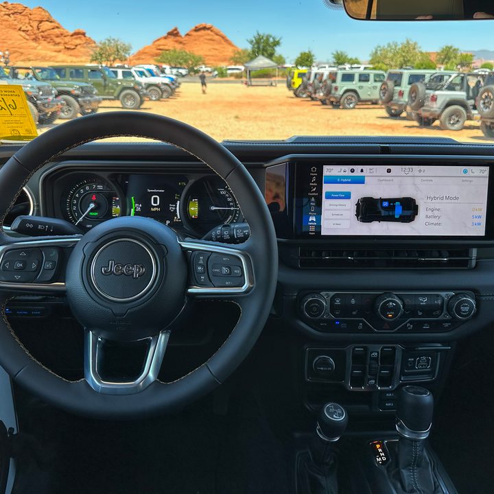 2024 Jeep Wrangler 4xe dashboard.