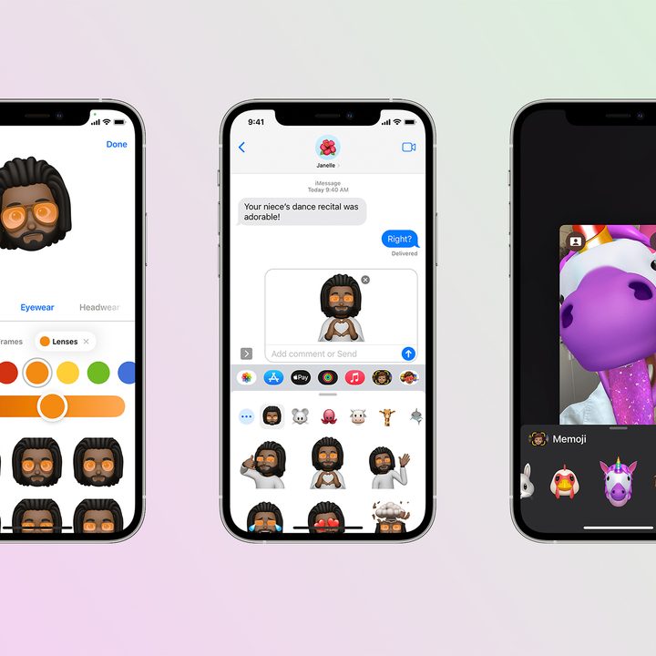 Apple Animoji and Memoji on an iPhone.