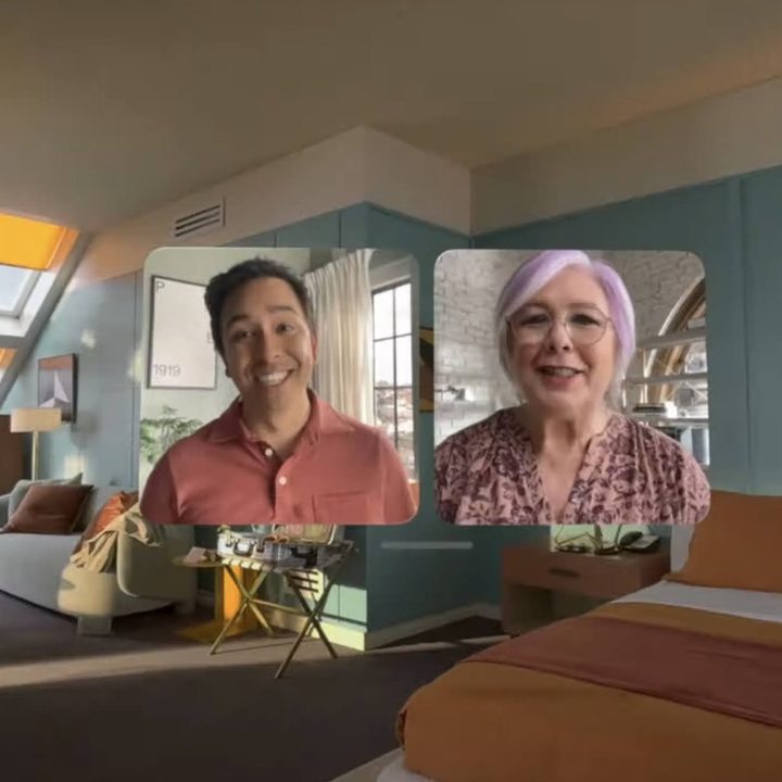 Spatial FaceTime on Apple Vision Pro headset