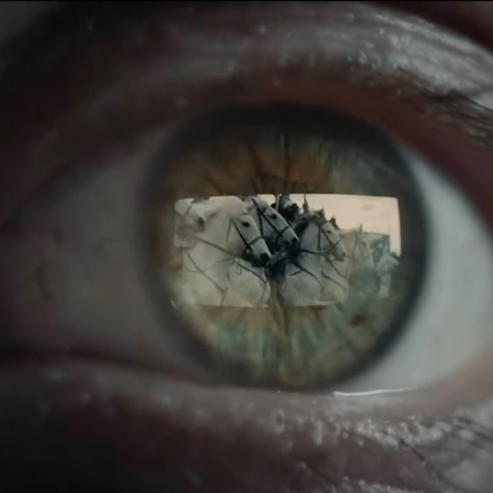 Apple Vision Pro performs a retina scan for authentication.
