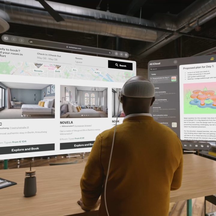 Apple Vision Pro provides virtual screens for your Mac.