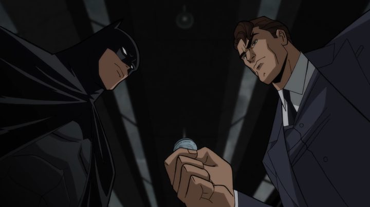 Batman and Harvey Dent in "Batman: The Long Halloween - Part 1."