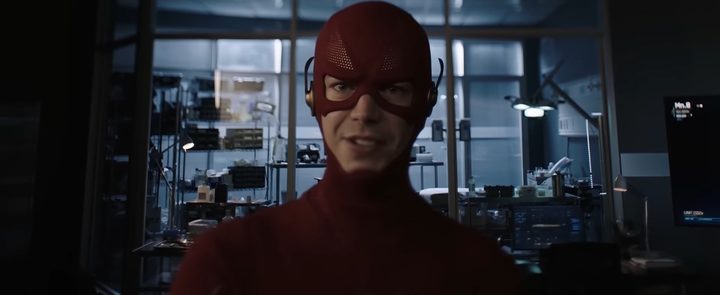 Grant Gustin as the Flash in "Crisis on Infinite Earths."