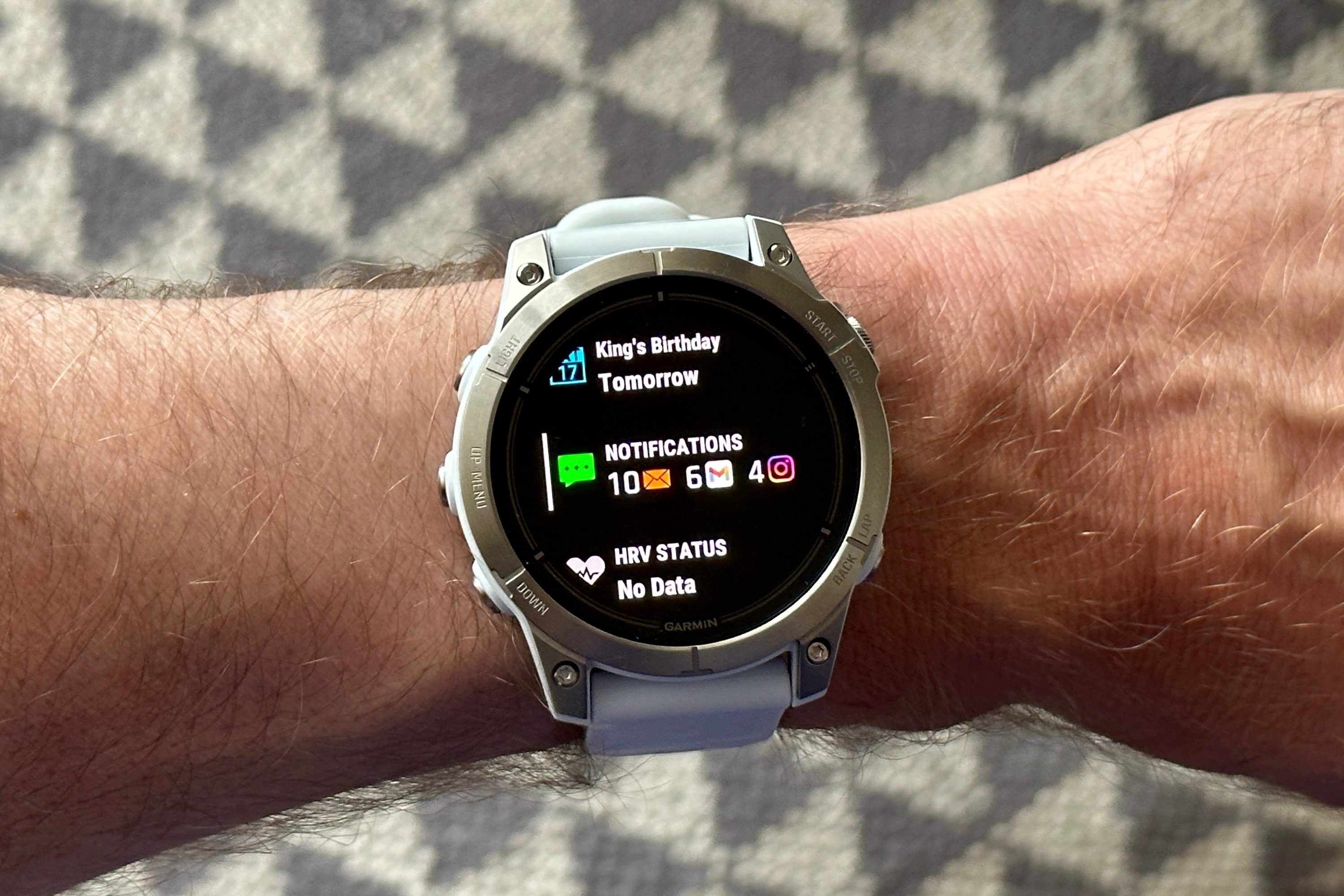 Glances on the Garmin Epix Pro (Gen 2).
