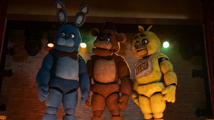 Three of the critters from Five Nights at Freddy's.