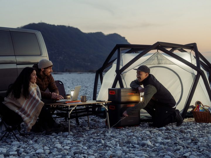 Jackery 2000 Plus powering a campground