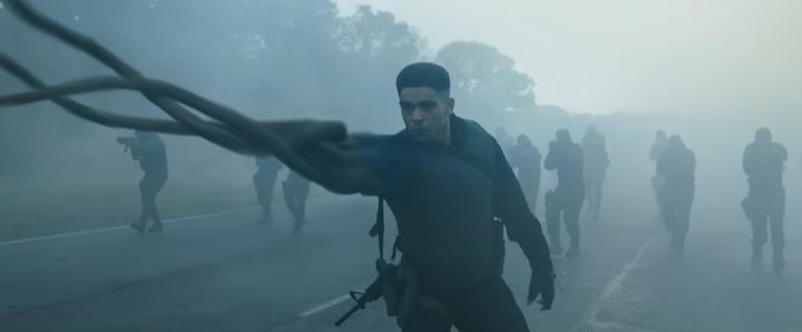 Gravik stretching his arm out in "Secret Invasion."