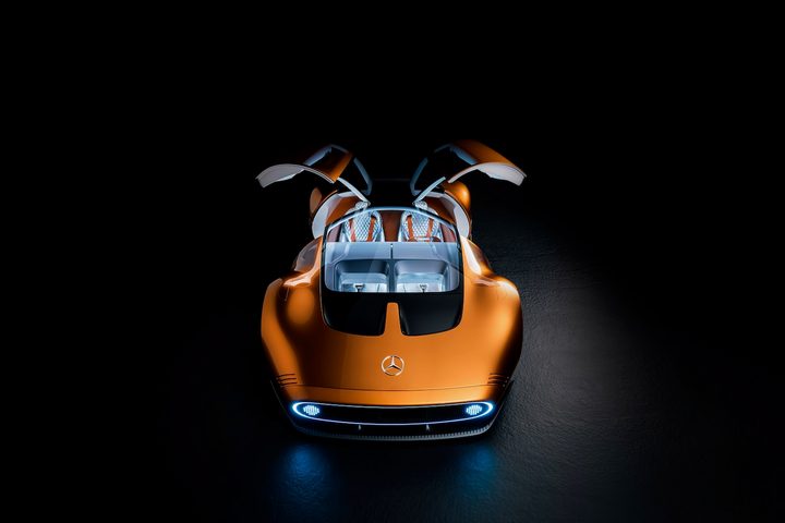 Overhead view of the Mercedes-Benz Vision One-Eleven concept.