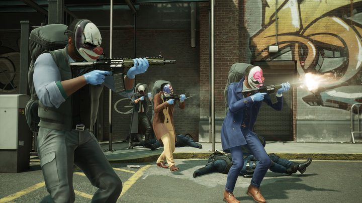 Four players fight in Payday 3