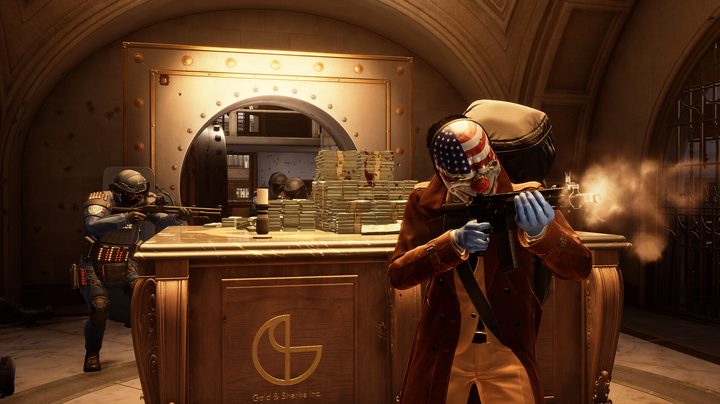 Players fight in a vault in Payday 3