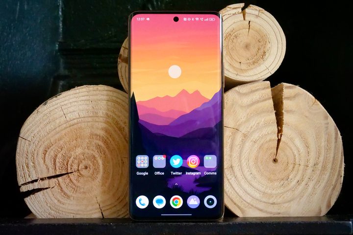 The Realme 11 Pro+'s screen.