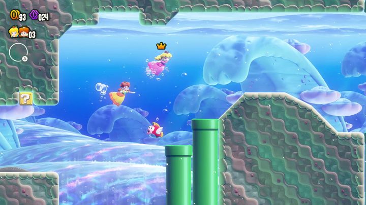 Underwater in Super Mario Bros. Wonder