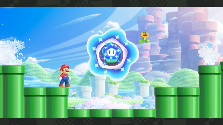 Wonder Flower in Super Mario Bros. Wonder.