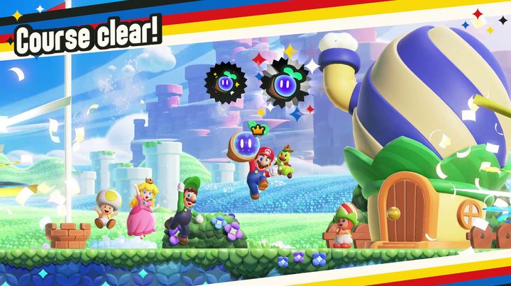 Course cleared in Super Mario Bros. Wonder