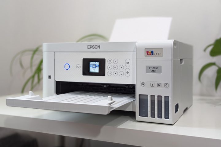 The Epson EcoTank ET-2850 is attractive and small for an all-in-one.