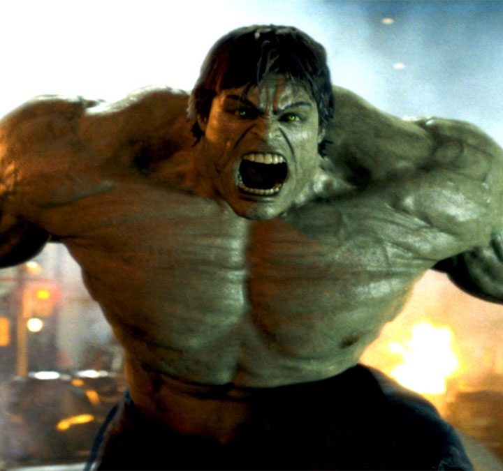 A CGI Hulk from "The Incredible Hulk."