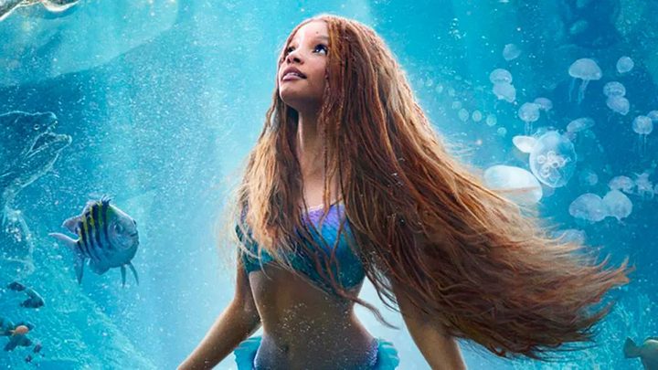 Halle Bailey as Ariel in a poster for The Little Mermaid.