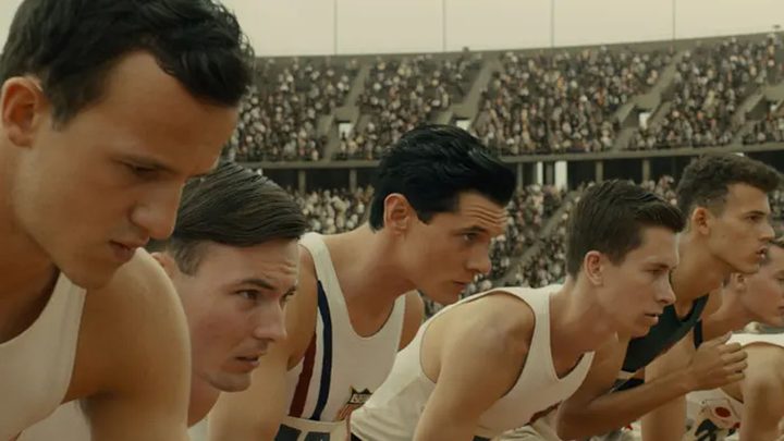 Jack O'Connell in Unbroken.