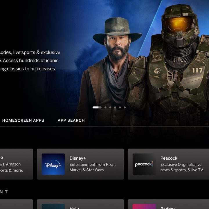 Vizio Home Screen 2023 app catalog.