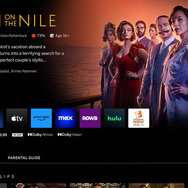 Vizio Home Screen 2023 content details page.