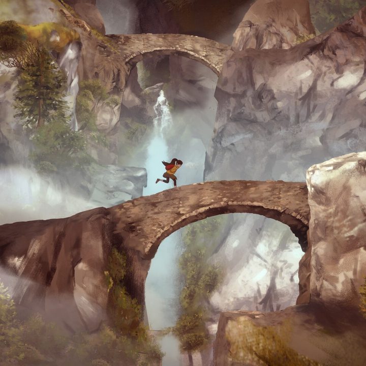 Moira crosses a bridge in A Highland Song.