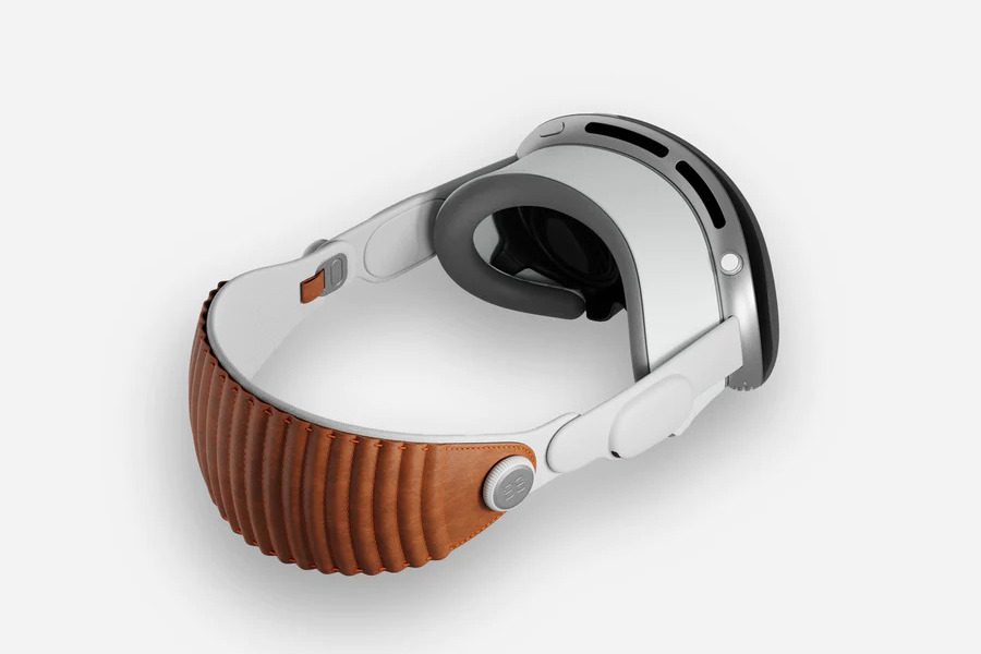 apple vision pro leather headband bandwerk beiege
