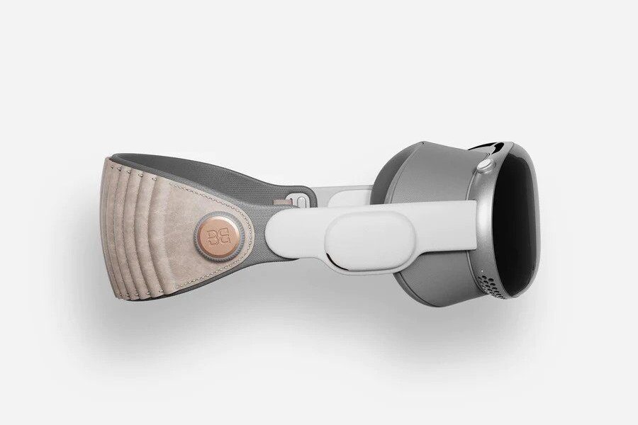 apple vision pro leather headband bandwerk cream