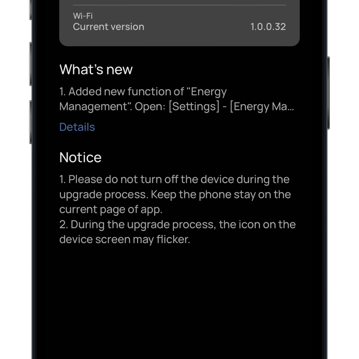 The EcoFlow iPhone upgrade the firmware on your Delta 2 Max.